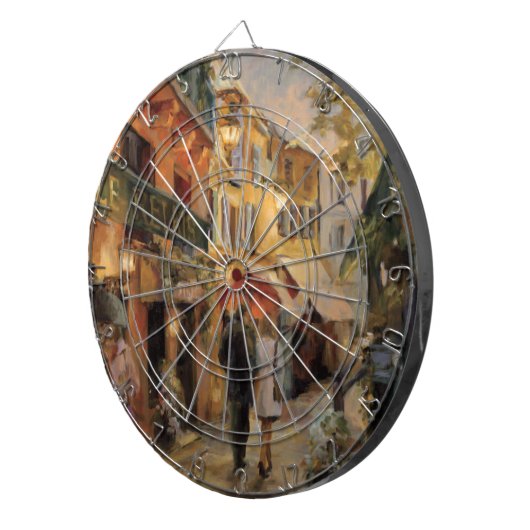Een avond in Parijs Dartbord (Voorkant Rechts)