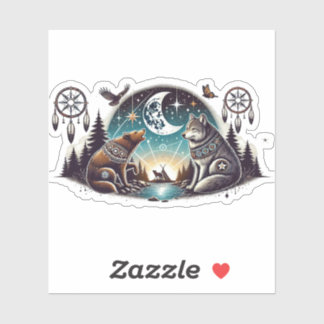 Een avond met vrienden. sticker