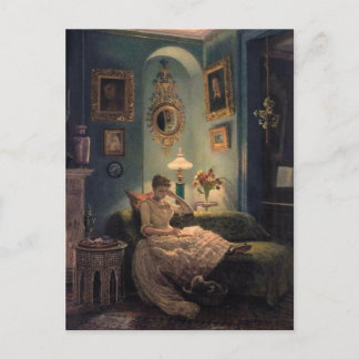 Een avond thuis briefkaart