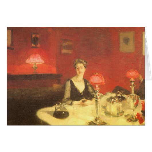 Een avondeettafel van John Singer Sargent (Voorkant Horizontaal)