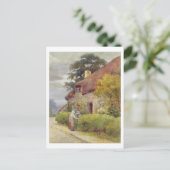 Een avondroddel briefkaart (Staand voorkant)