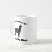 Een avontuur? Alpaca My Bags Coffee Mok (Voorkant links)