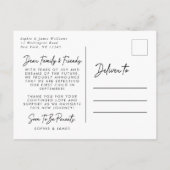 Een avontuur staat op het punt om te beginnen met  aankondigingskaart (Achterkant)