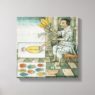 Een Aztec-vetherartisan Canvas Afdruk