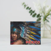 Een Azteekse erfgoeddanser  Briefkaart (Staand voorkant)