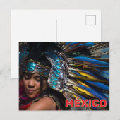 Een Azteekse erfgoeddanser  Briefkaart (Voorkant / Achterkant)