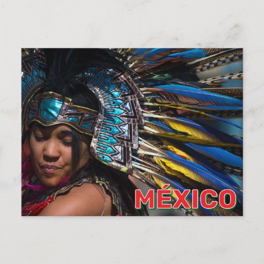 Een Azteekse erfgoeddanser  Briefkaart (Voorkant)