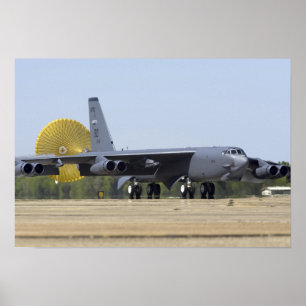 Een B-52 Stratofort stelt zijn belemmeringsgeluid Poster