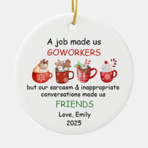 Een Baan Maakte Ons Collega'S Gift Voor Werk Beste Keramisch Ornament