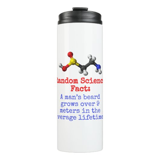 Een baard van een Man groeit meer dan 9 meter - we Thermosbeker (Voorkant)