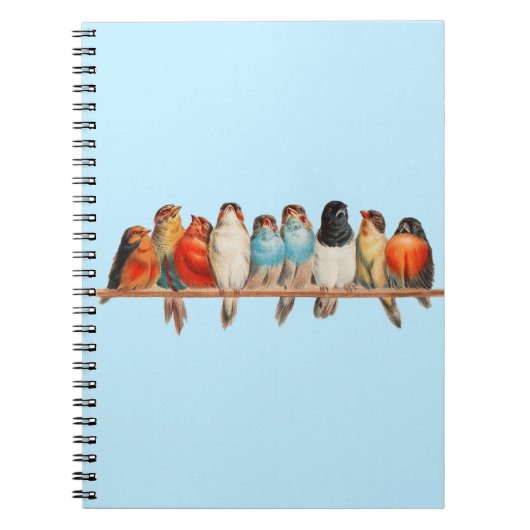 Een baars van vogels - Hector Giacomelli Notitieboek (Voorkant)