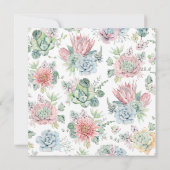 Een baby-baby-woestijn Cactus - Shower Invitation Kaart (Achterkant)