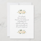 Een Baby bloeit groen en bloeit baby shower Kaart (Achterkant)