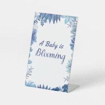 Een Baby bloeit om te douchen of 4x6-bord te stroo
