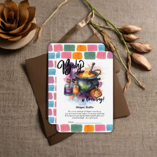 Een Baby breekt Cute Halloween Baby shower Informatiekaartje