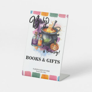 Een Baby breekt Cute Halloween Baby shower Reclamebord Met Voetstuk