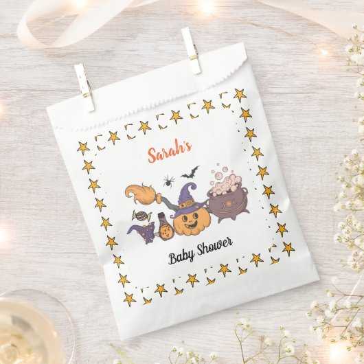 Een Baby breekt halloween witch Baby shower Bedankzakje (Geknipt)