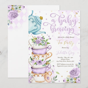 Een Baby breekt het Baby shower van de Partij van Kaart