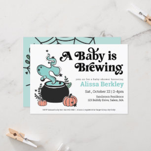 Een Baby breekt het Baby shower van Halloween uit Kaart