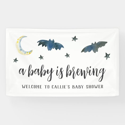 Een Baby breekt het Baby shower welkom van Hallowe Spandoek (Horizontaal)