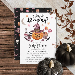 Een Baby breekt Jack-O-Lantern Halloween Shower Kaart