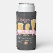 Een Baby brouwt Baby shower Koelbox (Seltzer Achterkant)