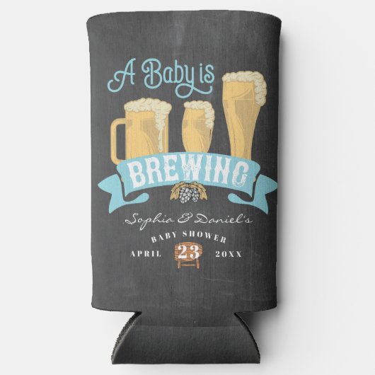 Een Baby brouwt Baby shower Koelbox (Voorkant)