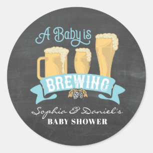 Een Baby brouwt Baby shower om Stickers