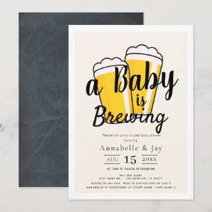 Een Baby brouwt bier gecodeerd Baby shower Kaart
