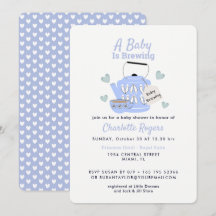 Een Baby brouwt blauw Baby shower