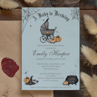 Een Baby brouwt Blue Boy Baby shower Kaart
