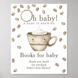 Een baby brouwt Boeken voor baby Poster