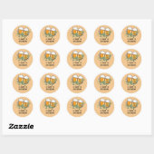 Een baby brouwt cupcake toppers ronde sticker (Vel)