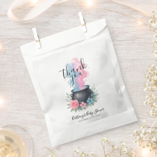 Een Baby brouwt een Halloween ketel Bedankzakje (Geknipt)