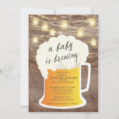 Een Baby brouwt een neutrale uitnodiging voor het (Voorkant)