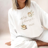 Een Baby brouwt een wit sweatshirt | Coffee Baby