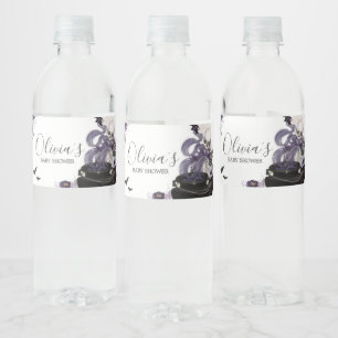 Een Baby brouwt gotisch Halloween Baby shower Waterfles Etiket