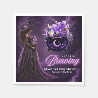 Een Baby Brouwt Halloween Baby Shower Servet