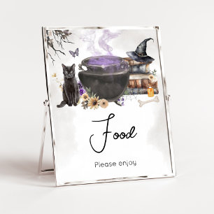 Een Baby Brouwt Heksenvoedsel Bord Poster