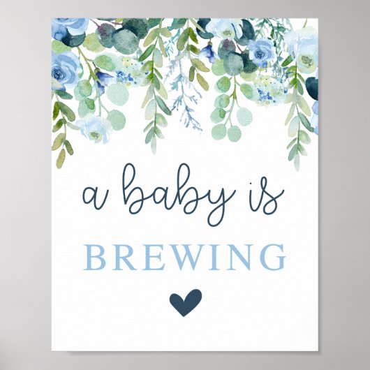 Een Baby brouwt jongensbord Poster (Voorkant)