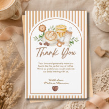 Een Baby Brouwt Koffie Baby Shower Bedankt