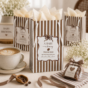 Een Baby Brouwt Koffie Baby Shower Feest Klein Cadeauzakje