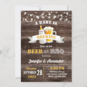 Een baby brouwt of Babies brouwen Kaart (Voorkant)