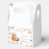 Een Baby brouwt Pumpkin Spice Coffee Baby shower Bedankdoosjes (Geopend)