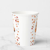 Een Baby brouwt Pumpkin Spice Coffee Baby shower Papieren Bekers (Rechts)