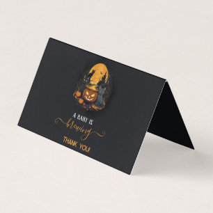 Een Baby Brouwt Schattige Halloween Baby Shower Kaart