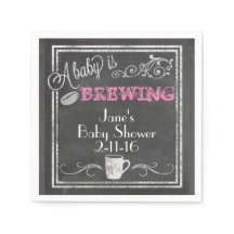 Een Baby brouwt servet (meisje)