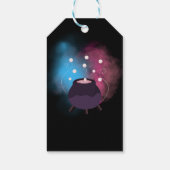 Een Baby brouwt Spooky Gender Reveal Cauldron Cadeaulabel (Achterkant)