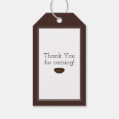 Een Baby brouwt Tea Party Baby shower Cadeaulabel (Achterkant)