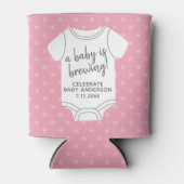 Een Baby is aan het breien - de douche van paren k Blikjeskoeler (Voorkant)